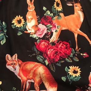 Woodland Print Swing Skirt